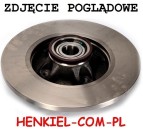 Tarcza hamulcowa pełna z łożyskiem i pierścieniem ABS MIKODA 0565L - CITROËN C3 II (SC_) C3 III (SX) C3 Picasso C4 CACTUS DS3 C3 AIRCROSS II DS DS3 PEUGEOT 2008 207 208 307 CC - OŚ TYLNA